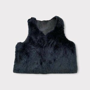 IKKS Reversible Vest Faux Fur Girl's Size 12